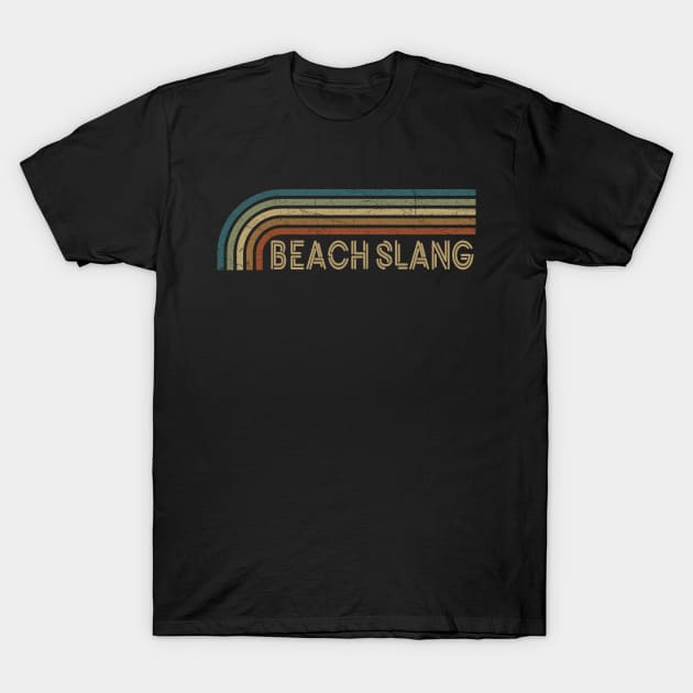 Beach Slang Retro Stripes T-Shirt by paintallday